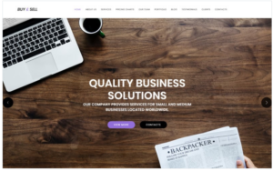 Buy&Sell - Bright Business Consultant HTML Landing Page Template
