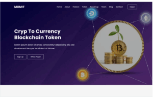 Mumit - ICO & Bitcoin Landing Page Template