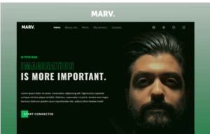 Marv - Multipurpose Personal One Page Bootstrap Template