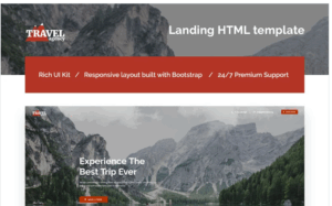 Travel Agency Responsive Landing Page Template