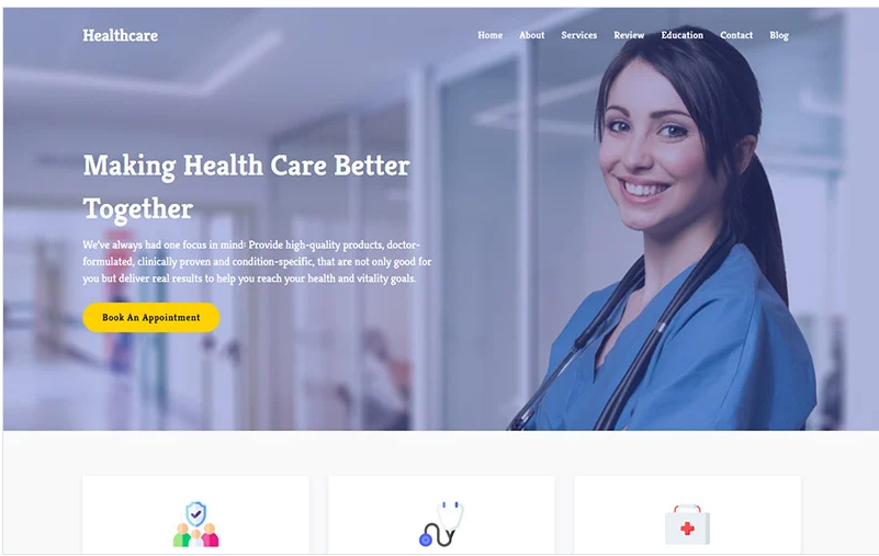 Healthcare - Doctor & Medical Clinic Landing Page Template