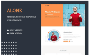 Alone - Creative Portfolio Responsive Landing Page Template