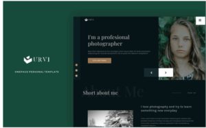 Curvi - personal multipurpose portfolio Landing Page Template