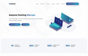 Awassa - Domain & Hosting Landing Page Template