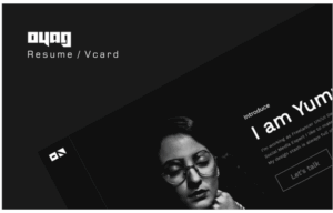 Oyag - Resume / vCard Landing Page Template