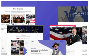 Pxeio – Political Responsive Landing Page Template