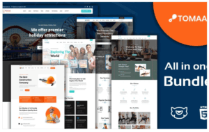 Toomar Business Multipurpose Landing Page Bundle Template