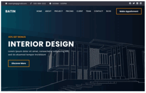 Batin - Architecture Landing Page Theme