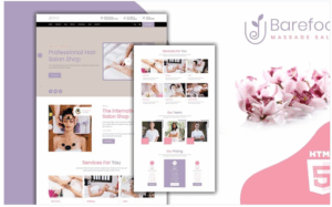 Barefoot Massage Salon Landing Page Template