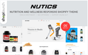 Nutics - Nutrition and Wellness Responsive Shopify Theme