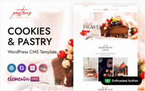 Pestrics - Cookies And Pastry Shop WordPress Elementor Theme WordPress Theme