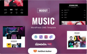 Muout – Music Events WordPress Elementor Theme WordPress Theme