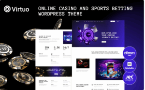 Virtuo - Online Casino and Sports Betting WordPress Theme