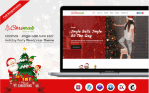 Chrimak - Jingle Bells New Year Holiday Party Wordpress Theme WordPress Theme