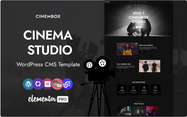 Cinembox - Cinema Studio WordPress Elementor Theme WordPress Theme
