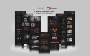 CreaGraph - Premium Digital Agency Elementor Template kit Elementor Kit