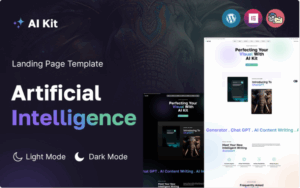 AI Kit - Artificial Intelligence WordPress Landing Page WordPress Theme
