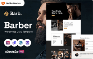 Barb - Barber Shop Modern WordPress Theme