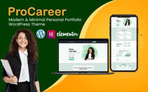 ProCareer - A stunning and professional Portfolio WordPress theme WordPress Theme
