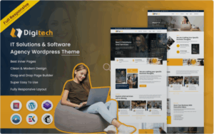 DigiTech - IT Solutions & Software Agency WordPress Theme