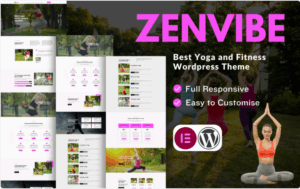 Zenvibe Yoga and Fitness Wordpress Theme WordPress Theme