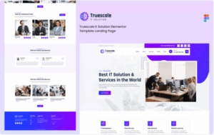 Truescale - IT Solution Services Elementor Landing Page Elementor Kit
