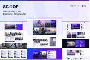 Scoop - News & Magazine Elementor Pro Template Kit