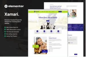 Xamari - Pet Care Services Elementor Template Kit