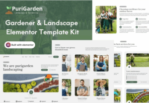 PuriGarden - Gardener & Landscape Elementor Pro Template Kit