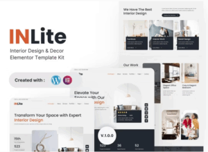 Inlite - Interior Design & Decor Elementor Template Kit