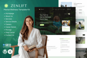 Zenlift - Mental Health Clinic & Consultation Elementor Template Kit