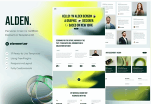 Alden - Personal Creative Portfolio Elementor Template Kit