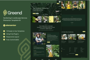 Greend - Gardening & Landscape Service Elementor Template Kit