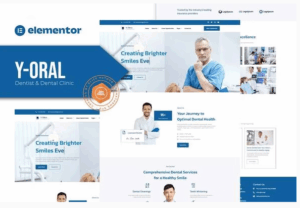 Y-Oral - Dentist & Dental Clinic Elementor Template Kit