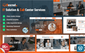 Rexred - IT Solution and Technology WordPress Theme