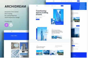 Archidream - Architecture Elementor Template Kit