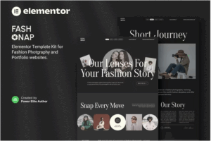 Fashnap – Fashion Photography & Portfolio Elementor Template Kit