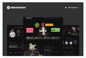 MAX - Content Creator Elementor Pro Full Site Template Kit