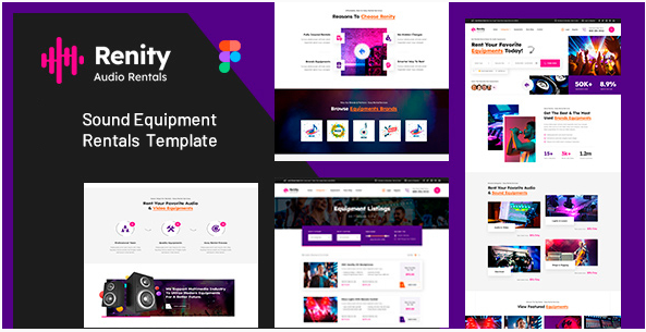 Renity - Equipment Rentals HTML Template 1 Renity - Equipment Rentals HTML Template