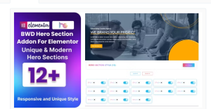 BWD Hero Section Addon For Elementor 1.0