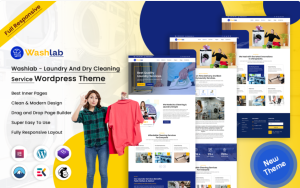 Washlab - Laundry And Dry Cleaning WordPress Theme