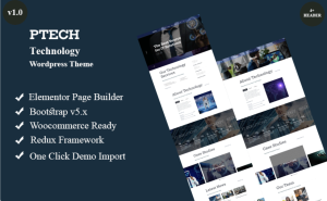 Ptech - Technology Wordpress Theme WordPress Theme