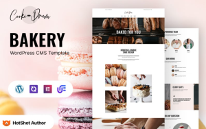 Cooki Drem - Bakery and Receipts WordPress Elementor Theme WordPress Theme