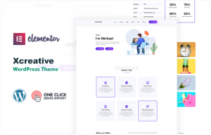 Xcreative Personal Creative Portfolio WordPress Theme