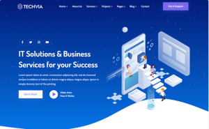 Techvia - IT Solutions & Business Services HTML5 Responsive Website Template