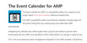 The Events Calendar for AMP 1.4.17