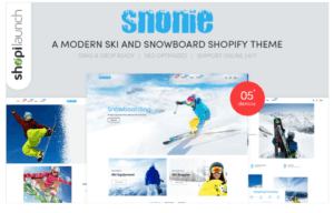 Snonie | A Modern Ski And Snowboard Shopify Theme
