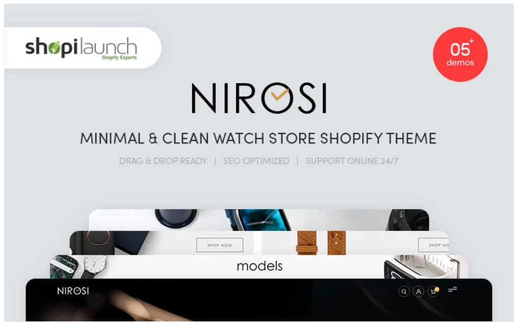Nirosi - Minimal & Clean Watch Store Shopify Theme 1 Nirosi - Minimal & Clean Watch Store Shopify Theme