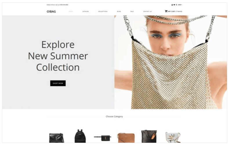 O!BAG - Bag Shop Clean Shopify Theme