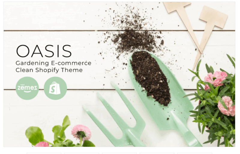 OASIS - Gardening E-commerce Clean Shopify Theme